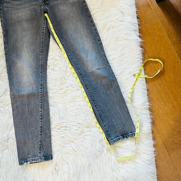 Levi's 501 S Skinny coal washed black jeans - Size 24 - Picture 9 of 13